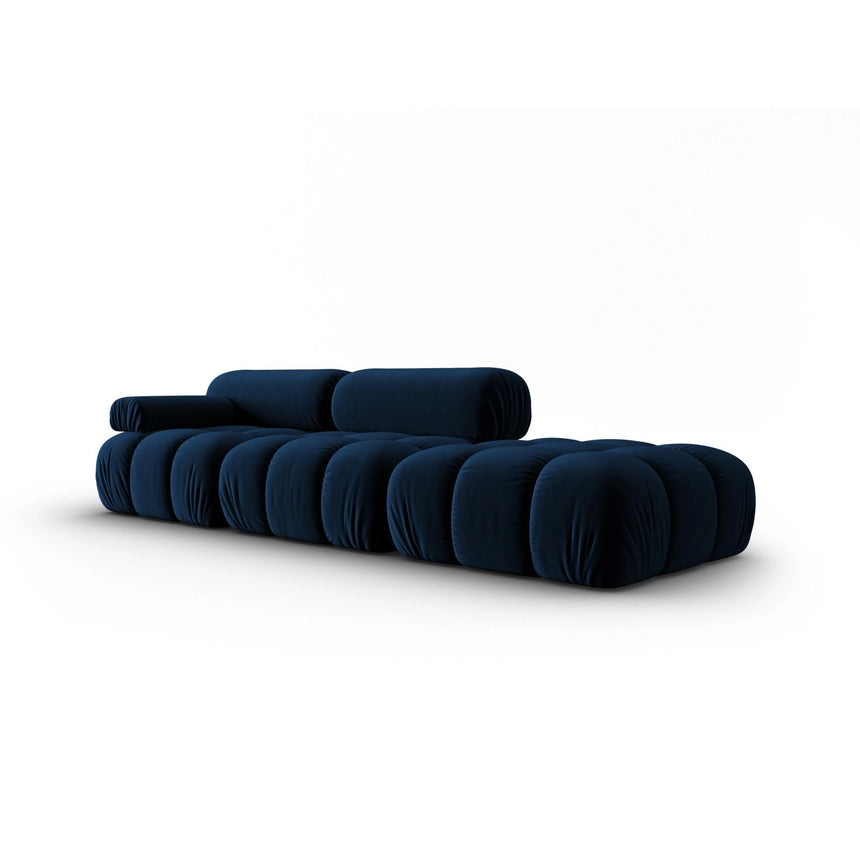 Cortina Modulares 4-Sitzer Sofa, Rechte Seite, aus Samt in Königsblau (Bluvel 86), 282x94 cm von Cosmopolitan Design – Bild 3