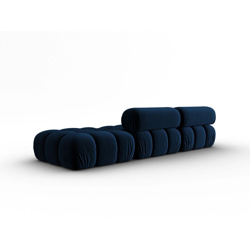 Cortina Modulares 4-Sitzer Sofa, Rechte Seite, aus Samt in Königsblau (Bluvel 86), 282x94 cm von Cosmopolitan Design – Bild 4