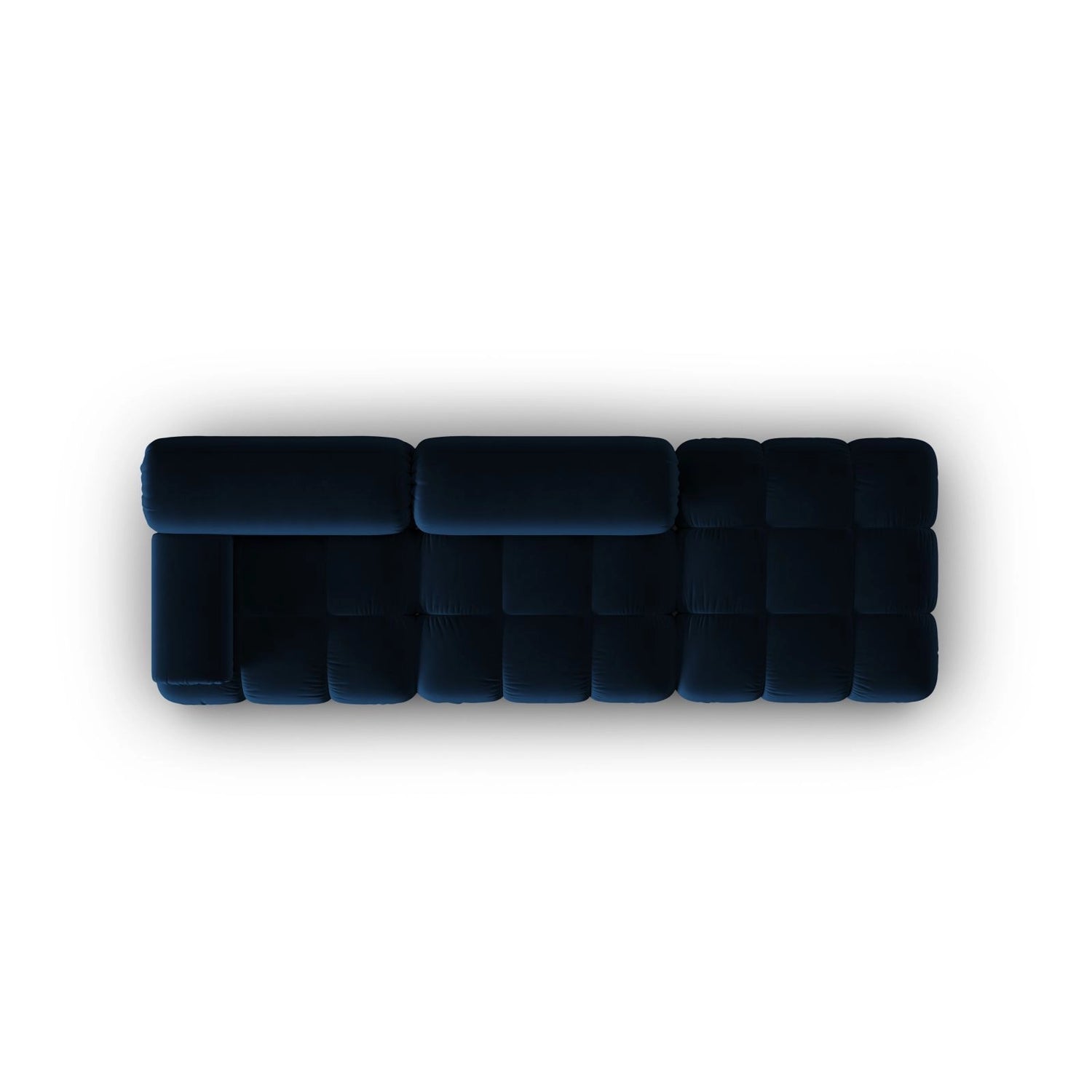 Cortina Modulares 4-Sitzer Sofa, Rechte Seite, aus Samt in Königsblau (Bluvel 86), 282x94 cm von Cosmopolitan Design – Bild 5