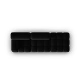 Cortina Modulares 4-Sitzer Sofa, Rechte Seite, aus Samt in Schwarz (Bluvel 19), 282x94 cm von Cosmopolitan Design – Bild 5