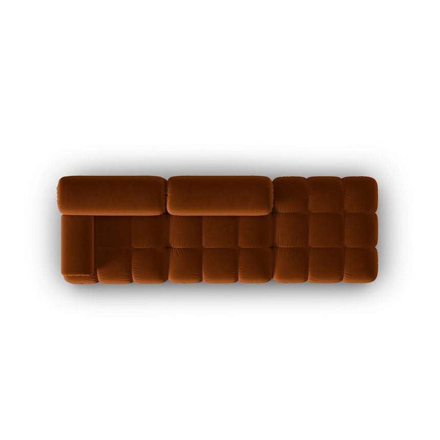 Cortina Modulares 4-Sitzer Sofa, Rechte Seite, aus Samt in Terrakotta (Bluvel 4215), 282x94 cm von Cosmopolitan Design – Bild 5