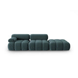 Cortina Modulares 4-Sitzer Sofa, Rechte Seite, aus Samt in Türkis (Bluvel 85), 282x94 cm von Cosmopolitan Design – Bild 1