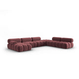 Cortina Modulares 7-Sitzer Panoramasofa, Rechte Seite, aus Samt, 376x282 cm von Cosmopolitan Design – Bild 3