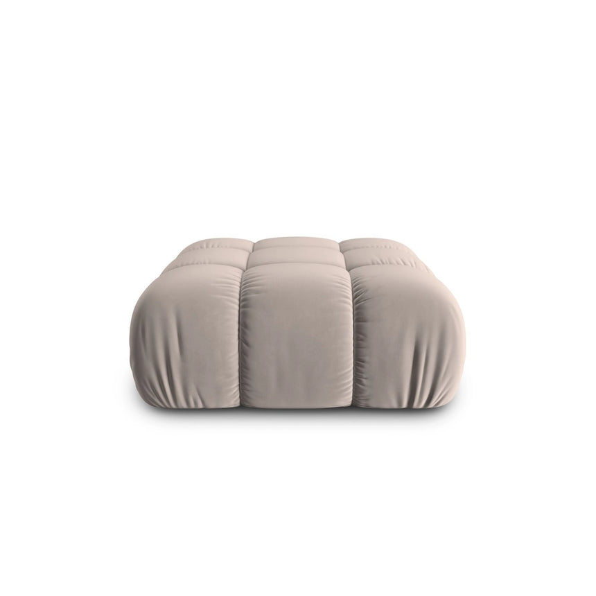 Cortina Pouf aus Samt in Cappuccino (Bluvel 40), 94x94 cm von Cosmopolitan Design – Bild 1