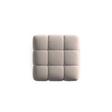 Cortina Pouf aus Samt in Cappuccino (Bluvel 40), 94x94 cm von Cosmopolitan Design – Bild 4