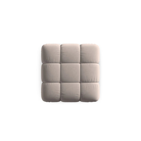 Cortina Pouf aus Samt in Cappuccino (Bluvel 40), 94x94 cm von Cosmopolitan Design – Bild 4
