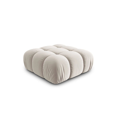 Cortina Pouf aus Samt in Dunkelbeige (Bluvel 30), 94x94 cm von Cosmopolitan Design – Bild 3