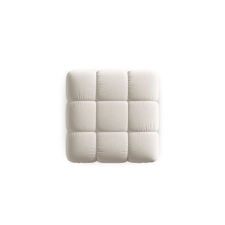 Cortina Pouf aus Samt in Dunkelbeige (Bluvel 30), 94x94 cm von Cosmopolitan Design – Bild 4