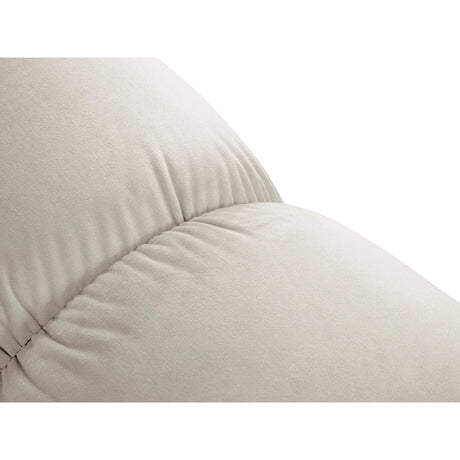 Cortina Pouf aus Samt in Dunkelbeige (Bluvel 30), 94x94 cm von Cosmopolitan Design – Bild 5
