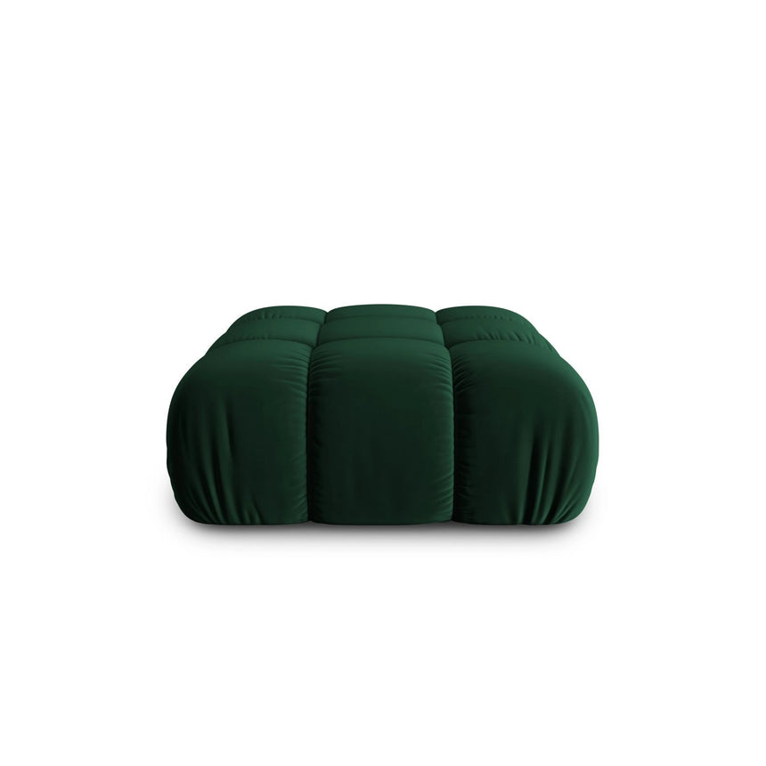 Cortina Pouf aus Samt in Flaschengrün (Bluvel 78), 94x94 cm von Cosmopolitan Design – Bild 1