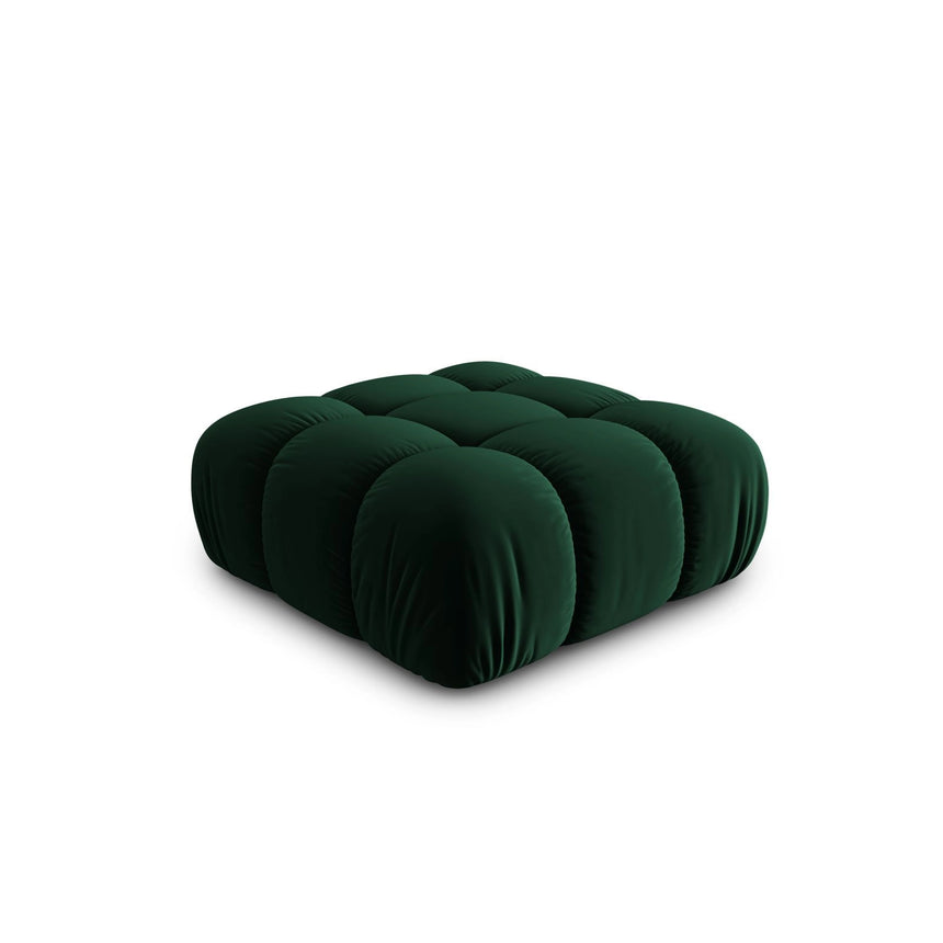 Cortina Pouf aus Samt in Flaschengrün (Bluvel 78), 94x94 cm von Cosmopolitan Design – Bild 3