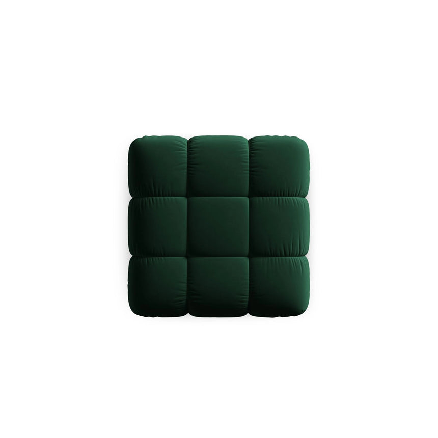 Cortina Pouf aus Samt in Flaschengrün (Bluvel 78), 94x94 cm von Cosmopolitan Design – Bild 4