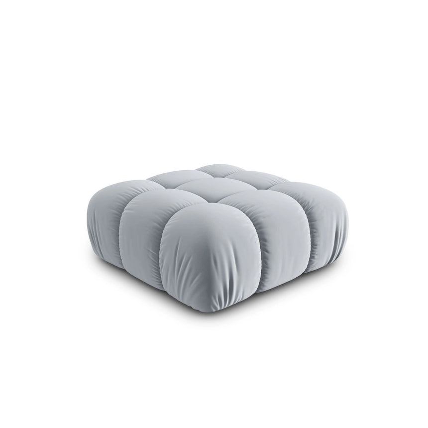 Cortina Pouf aus Samt in Hellblau (Bluvel 06), 94x94 cm von Cosmopolitan Design – Bild 3