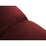 Cortina Pouf aus Samt in Rot (Bluvel 59), 94x94 cm von Cosmopolitan Design – Bild 5