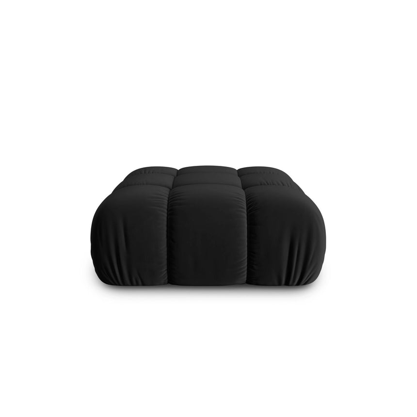 Cortina Pouf aus Samt in Schwarz (Bluvel 19), 94x94 cm von Cosmopolitan Design – Bild 1