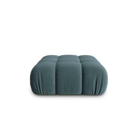 Cortina Pouf aus Samt in Türkis (Bluvel 85), 94x94 cm von Cosmopolitan Design – Bild 1