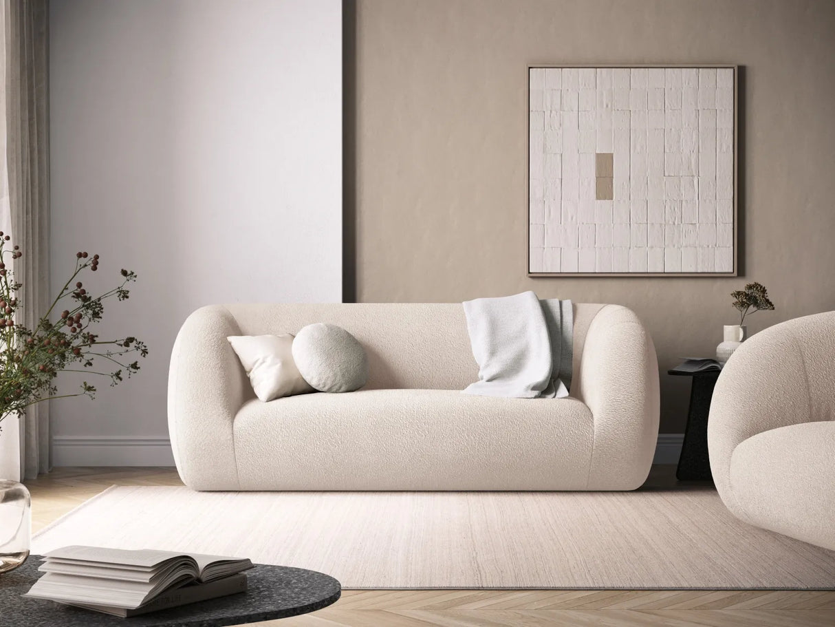 Essen 2-Sitzer Sofa aus Boucle in Beige (Baloo 2074), 210x95x86 cm von Cosmopolitan Design – Bild 2