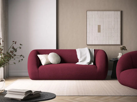 Essen 2-Sitzer Sofa aus Boucle in Bordeaux (Baloo 2079), 210x95x86 cm von Cosmopolitan Design – Bild 2