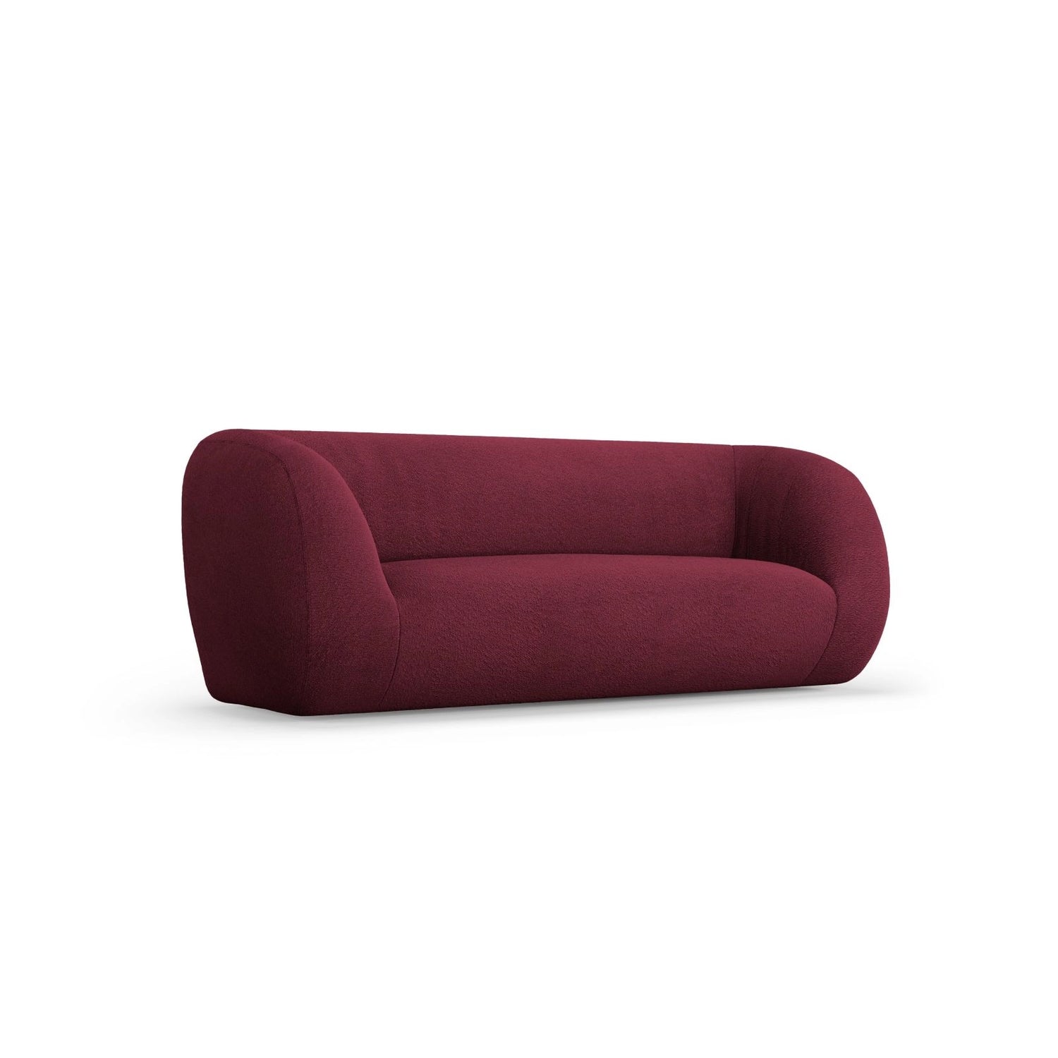 Essen 2-Sitzer Sofa aus Boucle in Bordeaux (Baloo 2079), 210x95x86 cm von Cosmopolitan Design – Bild 4