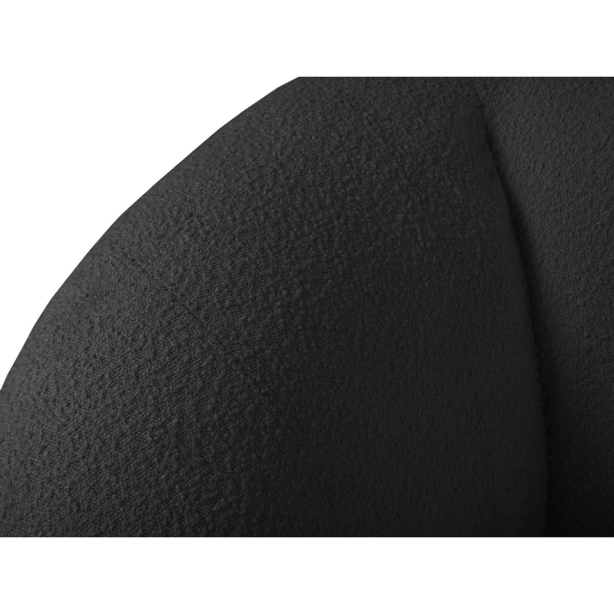 Essen 2-Sitzer Sofa aus Boucle in Schwarz (Baloo 2082), 210x95x86 cm von Cosmopolitan Design – Bild 6