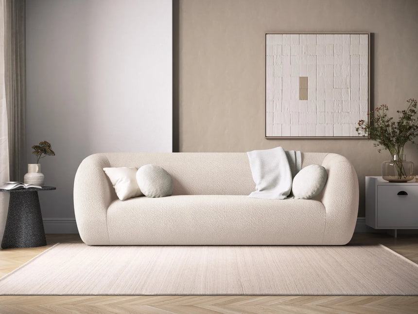 Essen 3-Sitzer Sofa aus Boucle in Beige (Baloo 2074), 230x95x86 cm von Cosmopolitan Design – Bild 2