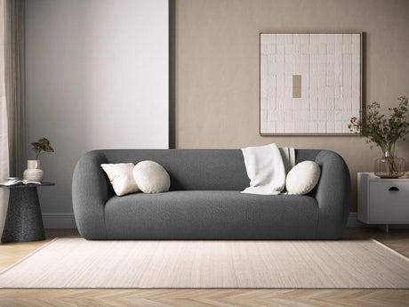 Essen 3-Sitzer Sofa aus Boucle in Dunkelgrau (Baloo 2083), 230x95x86 cm von Cosmopolitan Design – Bild 2