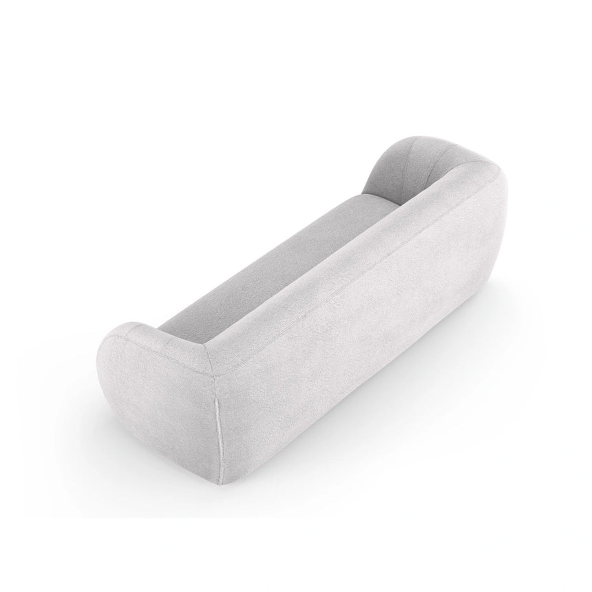 Essen 3-Sitzer Sofa aus Boucle in Hellgrau (Baloo 2085), 230x95x86 cm von Cosmopolitan Design – Bild 5