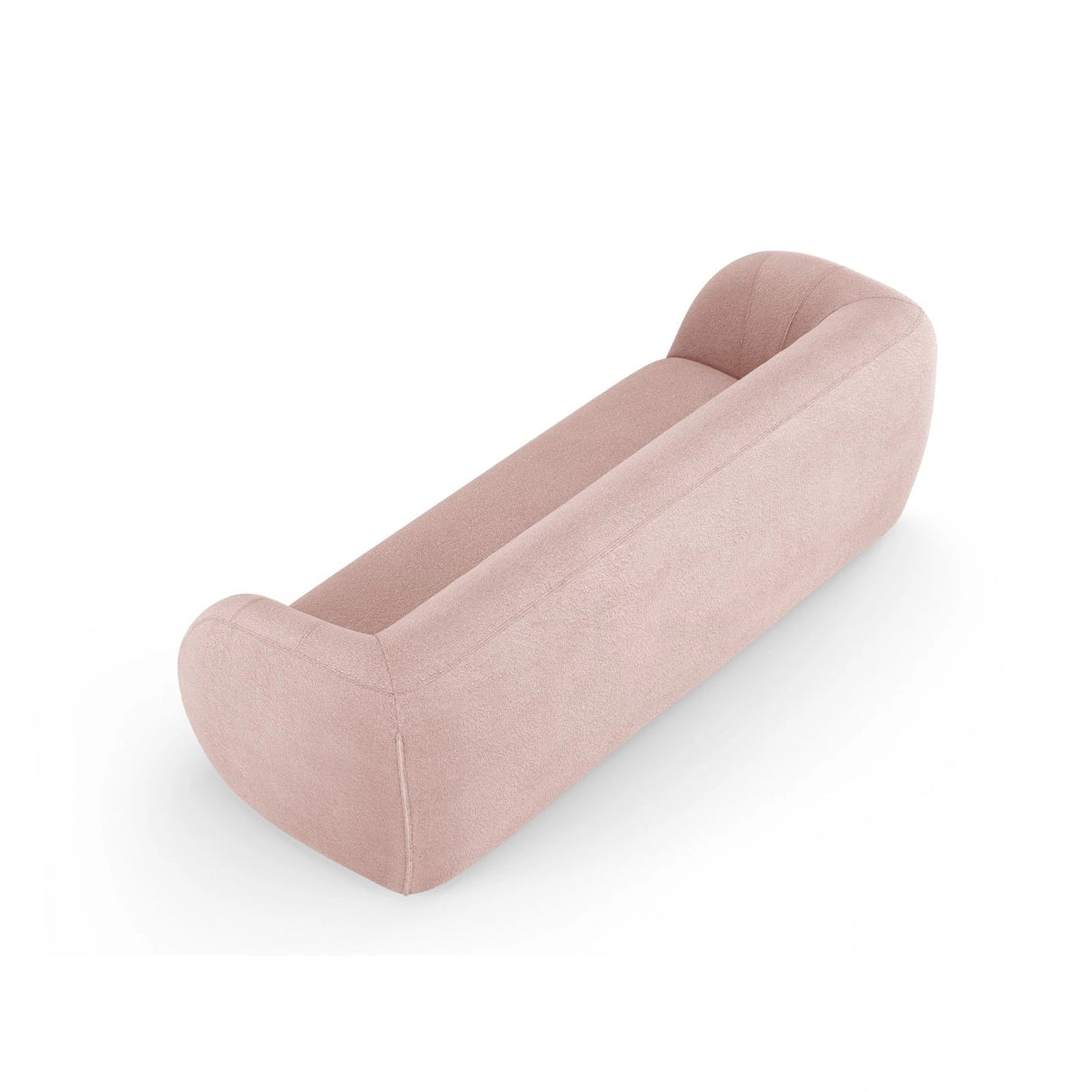 Essen 3-Sitzer Sofa aus Boucle in Puderrosa (Baloo 2072), 230x95x86 cm von Cosmopolitan Design – Bild 5