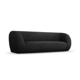 Essen 3-Sitzer Sofa aus Boucle in Schwarz (Baloo 2082), 230x95x86 cm von Cosmopolitan Design – Bild 4