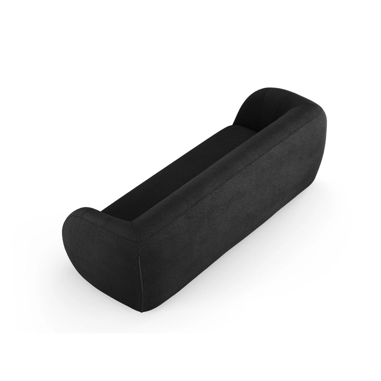 Essen 3-Sitzer Sofa aus Boucle in Schwarz (Baloo 2082), 230x95x86 cm von Cosmopolitan Design – Bild 5