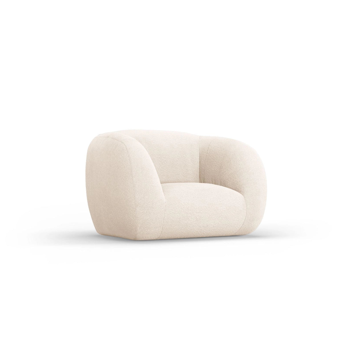 Essen Sessel aus Boucle in Beige (Baloo 2074), 130x95x86 cm von Cosmopolitan Design – Bild 4