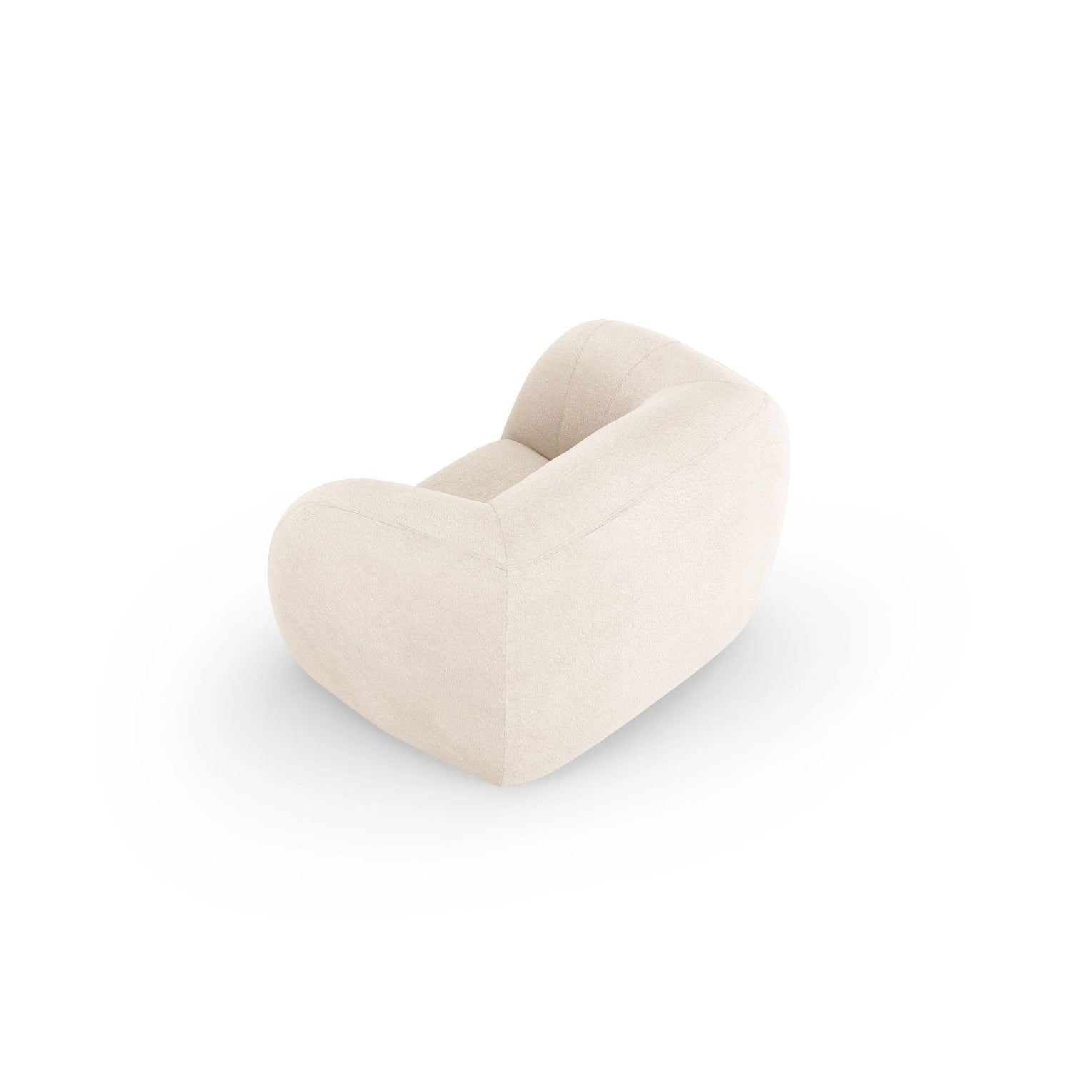 Essen Sessel aus Boucle in Beige (Baloo 2074), 130x95x86 cm von Cosmopolitan Design – Bild 5