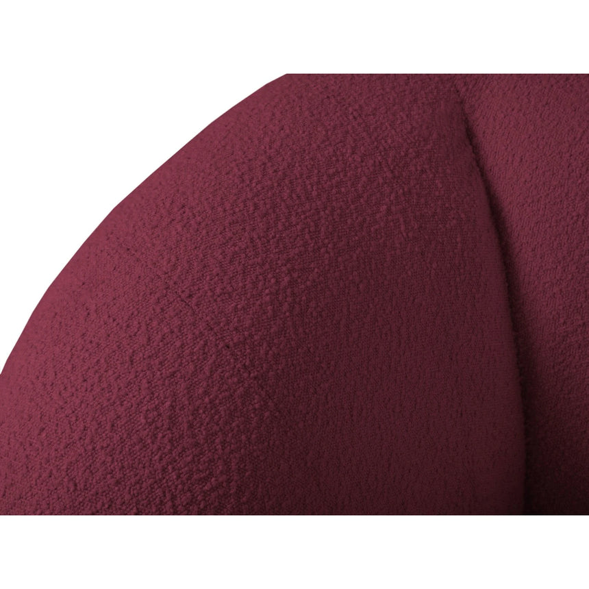 Essen Sessel aus Boucle in Bordeaux (Baloo 2079), 130x95x86 cm von Cosmopolitan Design – Bild 6