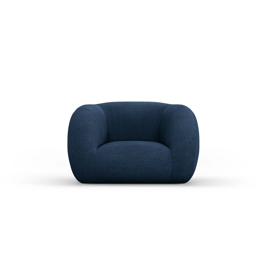 Essen Sessel aus Boucle in Dunkelblau (Baloo 2088), 130x95x86 cm von Cosmopolitan Design – Bild 1