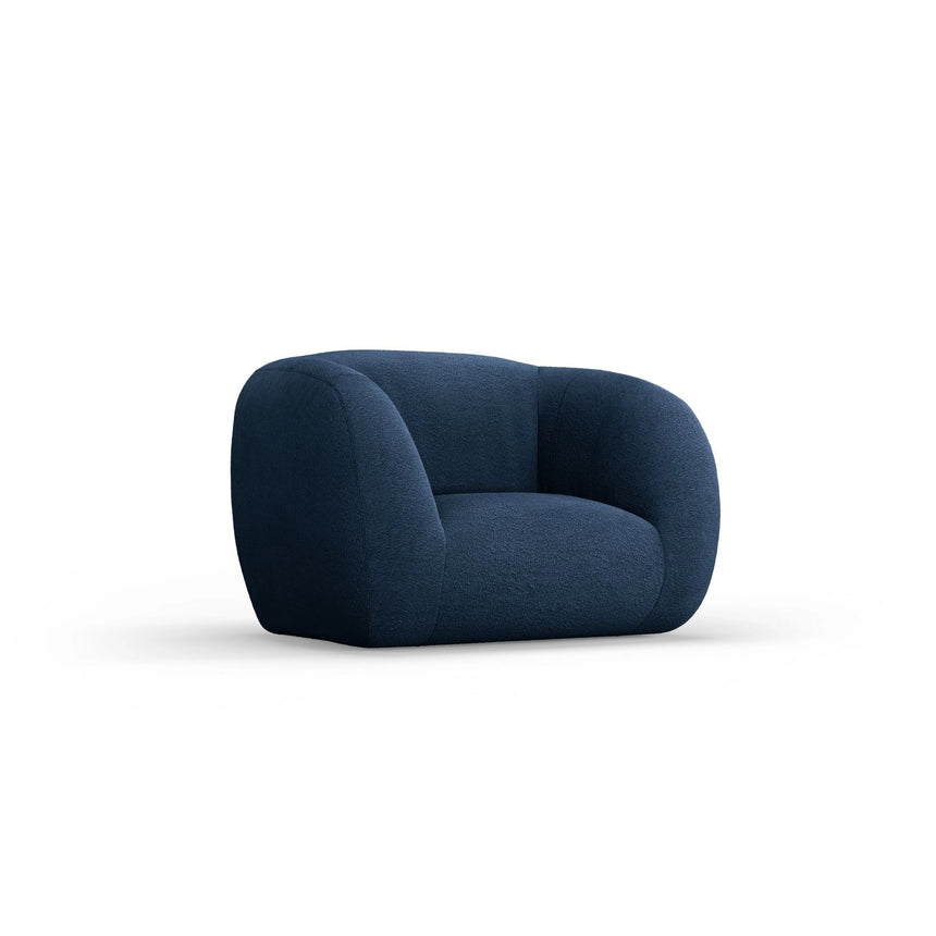 Essen Sessel aus Boucle in Dunkelblau (Baloo 2088), 130x95x86 cm von Cosmopolitan Design – Bild 4