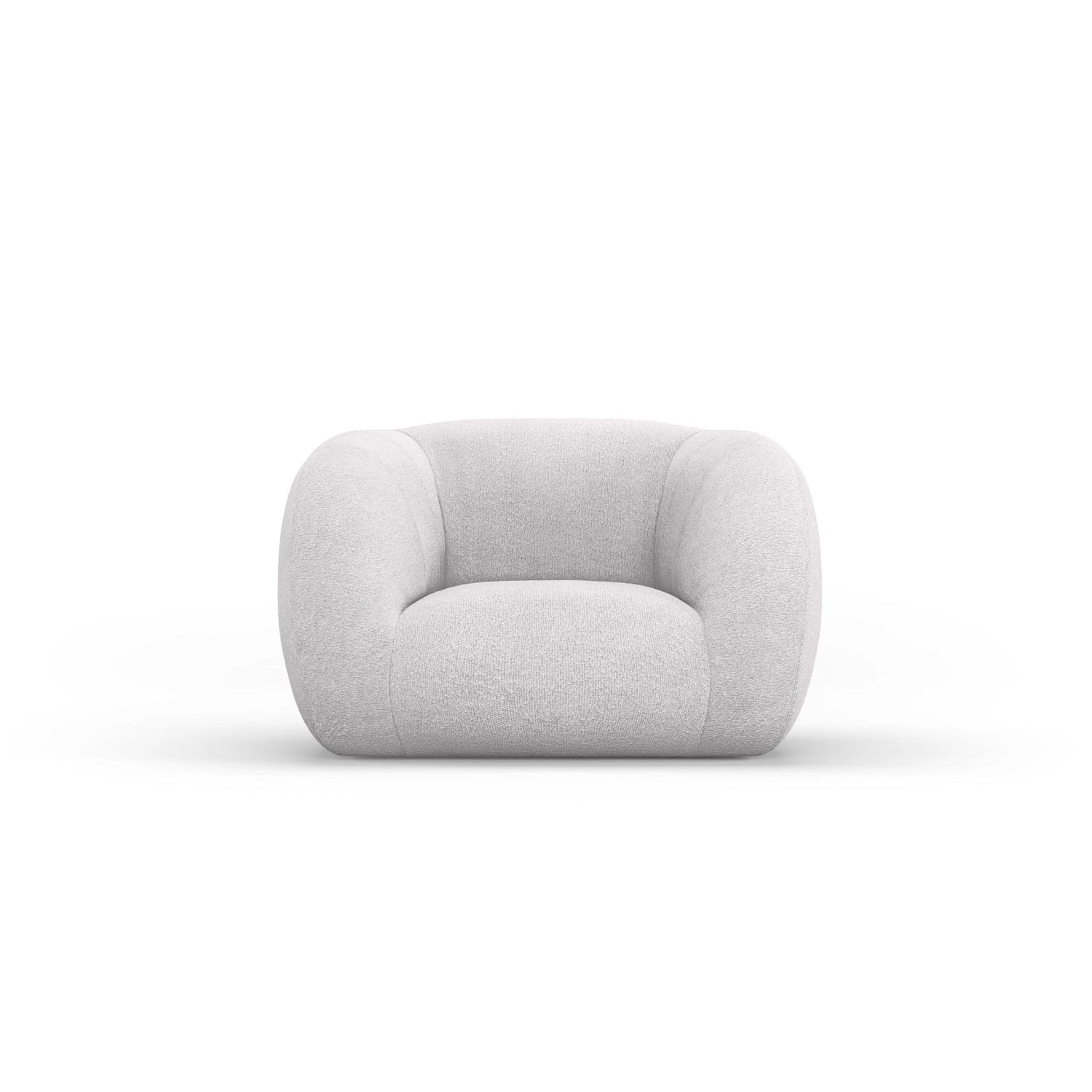 Essen Sessel aus Boucle in Hellgrau (Baloo 2085), 130x95x86 cm von Cosmopolitan Design – Bild 1