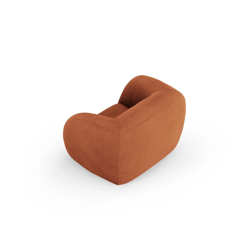 Essen Sessel aus Boucle in Terrakotta (Baloo 2078), 130x95x86 cm von Cosmopolitan Design – Bild 5