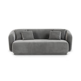 Gomera 2-Sitzer Sofa aus Samt in Grau (Salvador 17), 180x93x74 cm von Cosmopolitan Design – Bild 1