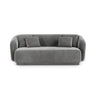 Gomera 2-Sitzer Sofa aus Samt in Grau (Salvador 17), 180x93x74 cm von Cosmopolitan Design – Bild 1