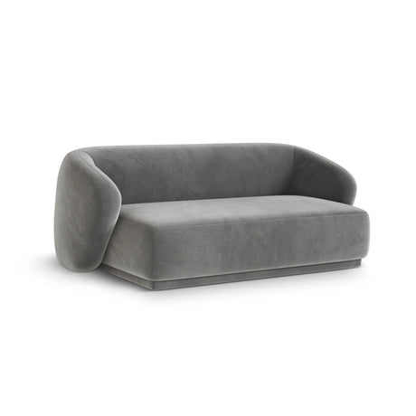 Gomera 2-Sitzer Sofa aus Samt in Grau (Salvador 17), 180x93x74 cm von Cosmopolitan Design – Bild 3