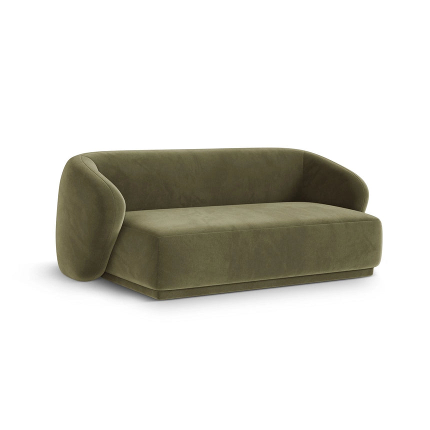 Gomera 2-Sitzer Sofa aus Samt in Grün (Salvador 8), 180x93x74 cm von Cosmopolitan Design – Bild 3