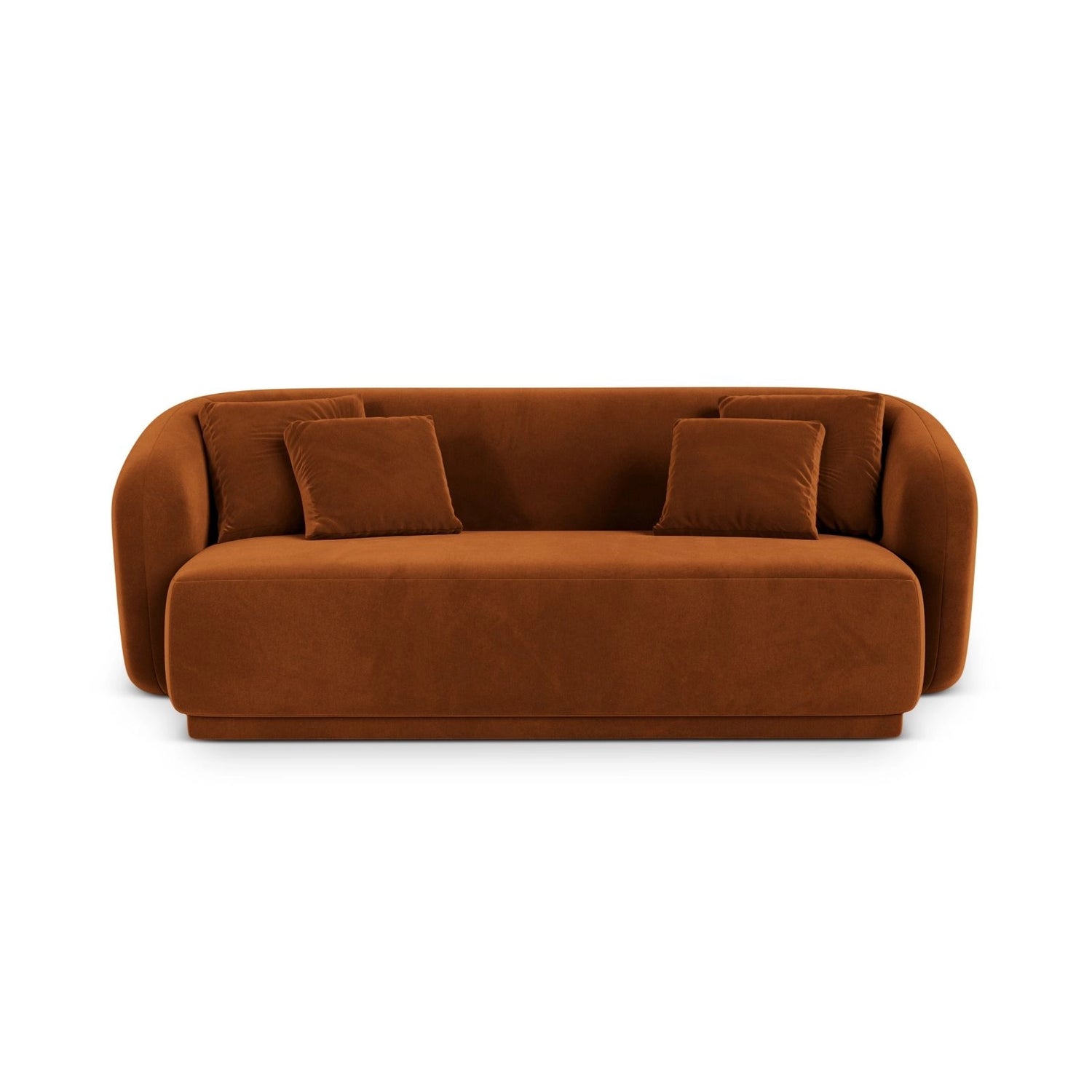 Gomera 2-Sitzer Sofa aus Samt in Terrakotta (Salvador 14), 180x93x74 cm von Cosmopolitan Design – Bild 1