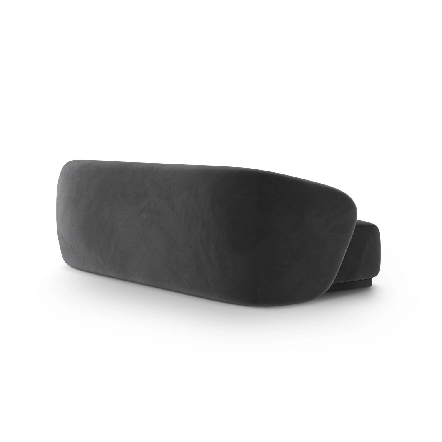 Gomera 3-Sitzer Sofa aus Samt in Dunkelgrau (Salvador 18), 220x93x74 cm von Cosmopolitan Design – Bild 4