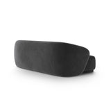 Gomera 3-Sitzer Sofa aus Samt in Dunkelgrau (Salvador 18), 220x93x74 cm von Cosmopolitan Design – Bild 4