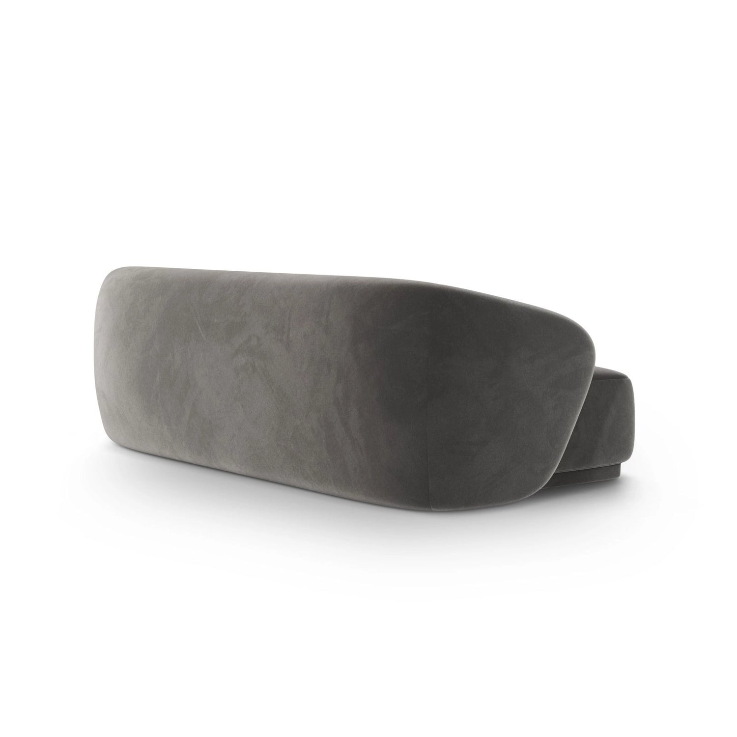 Gomera 3-Sitzer Sofa aus Samt in Grau (Salvador 17), 220x93x74 cm von Cosmopolitan Design – Bild 4