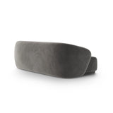Gomera 3-Sitzer Sofa aus Samt in Grau (Salvador 17), 220x93x74 cm von Cosmopolitan Design – Bild 4