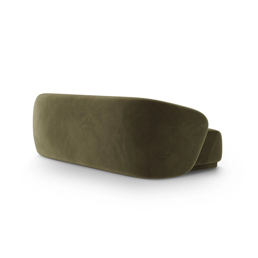 Gomera 3-Sitzer Sofa aus Samt in Grün (Salvador 8), 220x93x74 cm von Cosmopolitan Design – Bild 4
