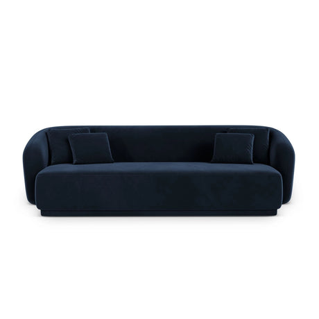 Gomera 3-Sitzer Sofa aus Samt in Königsblau (Salvador 5), 220x93x74 cm von Cosmopolitan Design – Bild 1