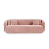 Gomera 3-Sitzer Sofa aus Samt in Rosa (Salvador 11), 220x93x74 cm von Cosmopolitan Design – Bild 1