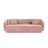 Gomera 3-Sitzer Sofa aus Samt in Rosa (Salvador 11), 220x93x74 cm von Cosmopolitan Design – Bild 1